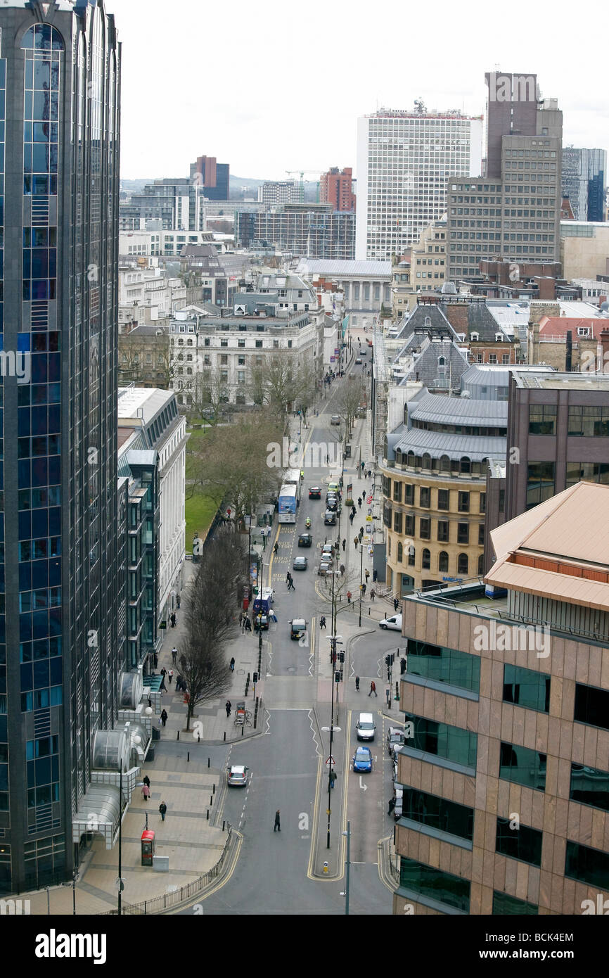 View of Colmore Row financial district in Birmingham, England, UK Stock ...