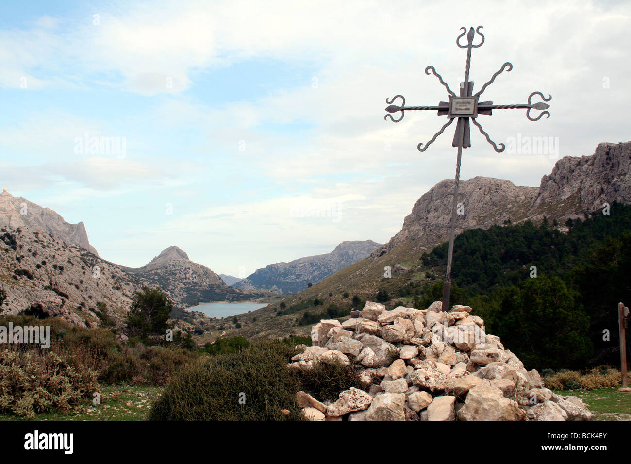 Hiking trail in Mallorca Stock Photo