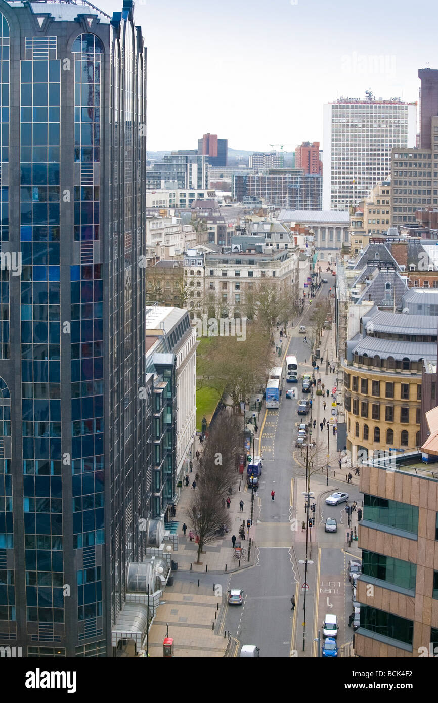 View of Colmore Row financial district in Birmingham, England, UK Stock ...