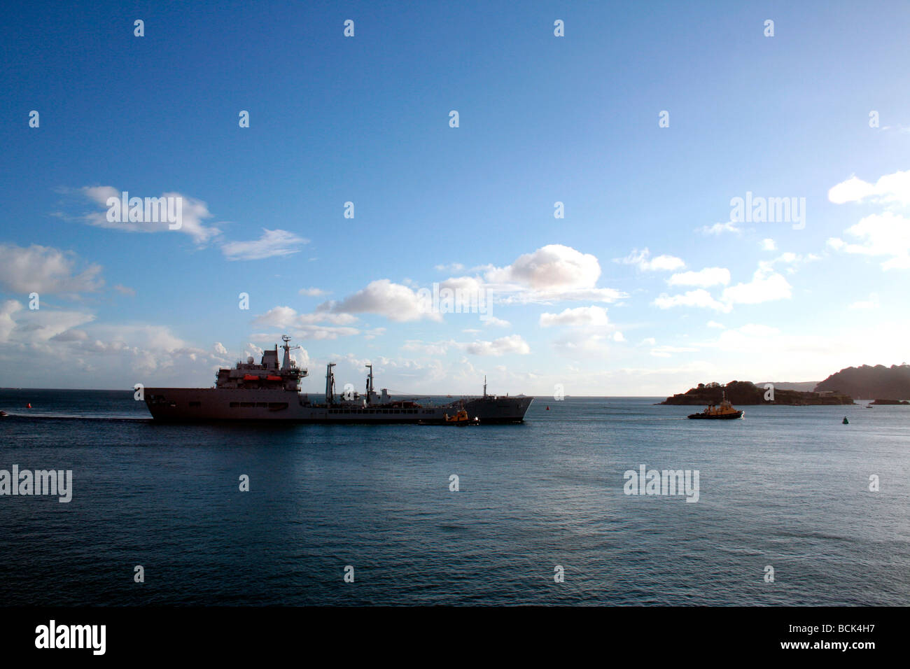 RFA Wave Night at Plymouth Hoe Stock Photo