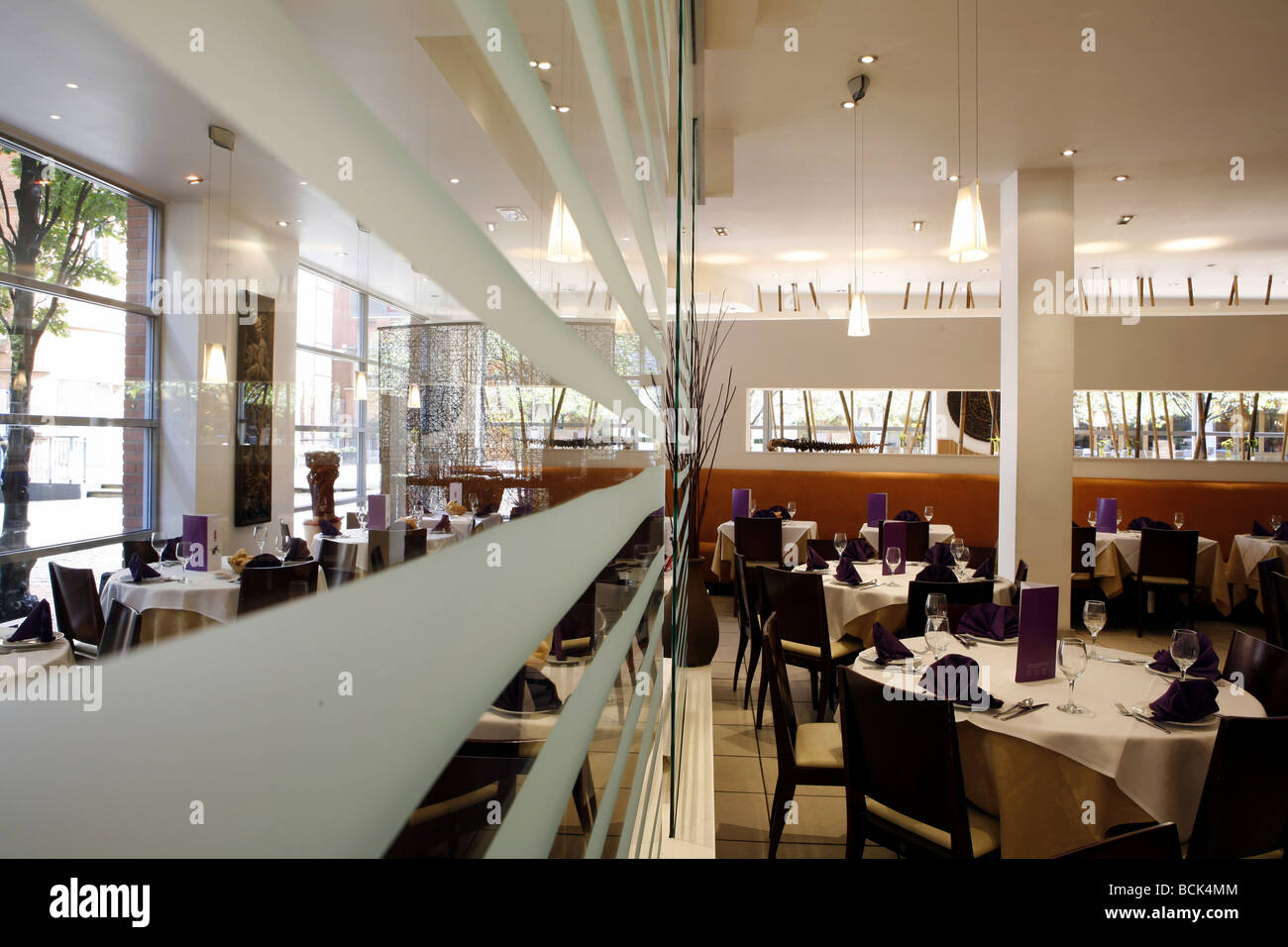 Thai Edge restaurant in Brindleyplace Birmingham England UK Stock Photo