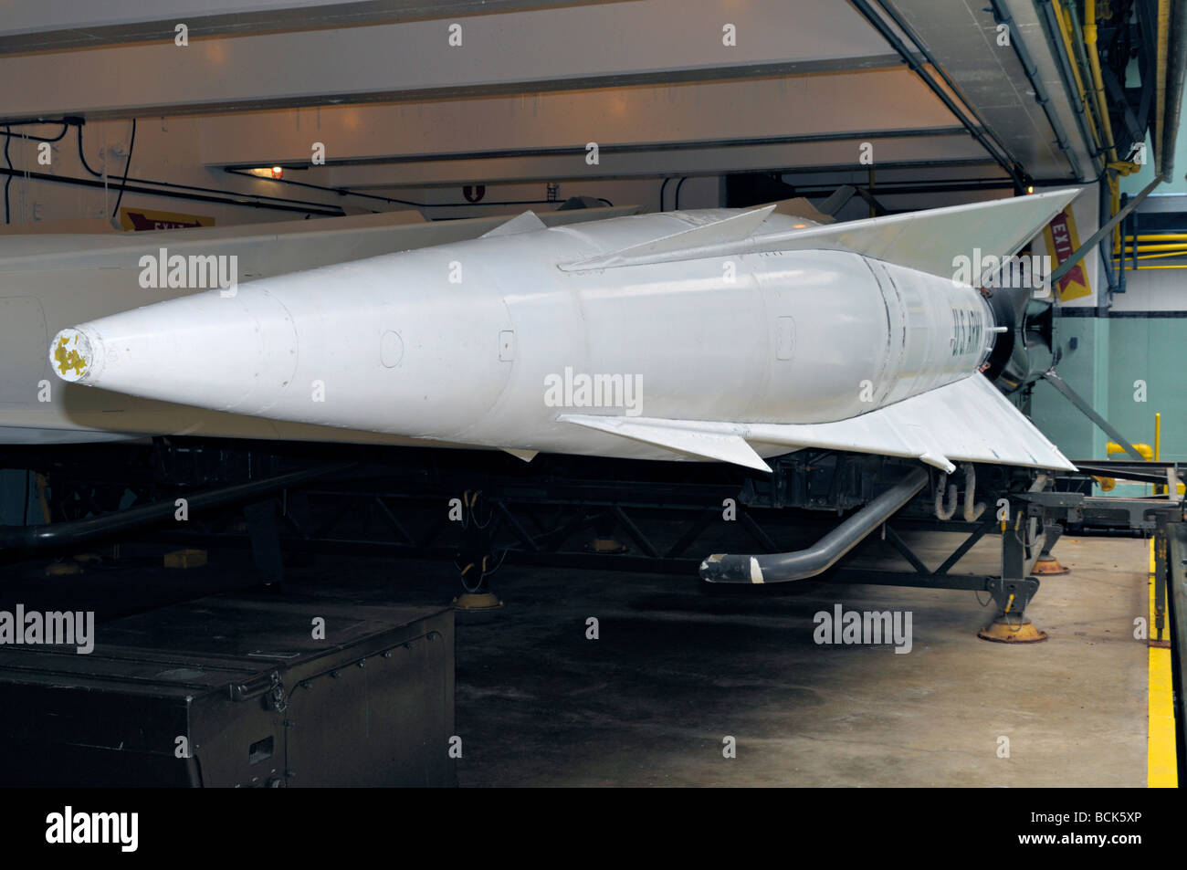 Nike Hercules anti-aircraft ballistic missle,  in 1953 the first anti aircraft system in the US. Stock Photo