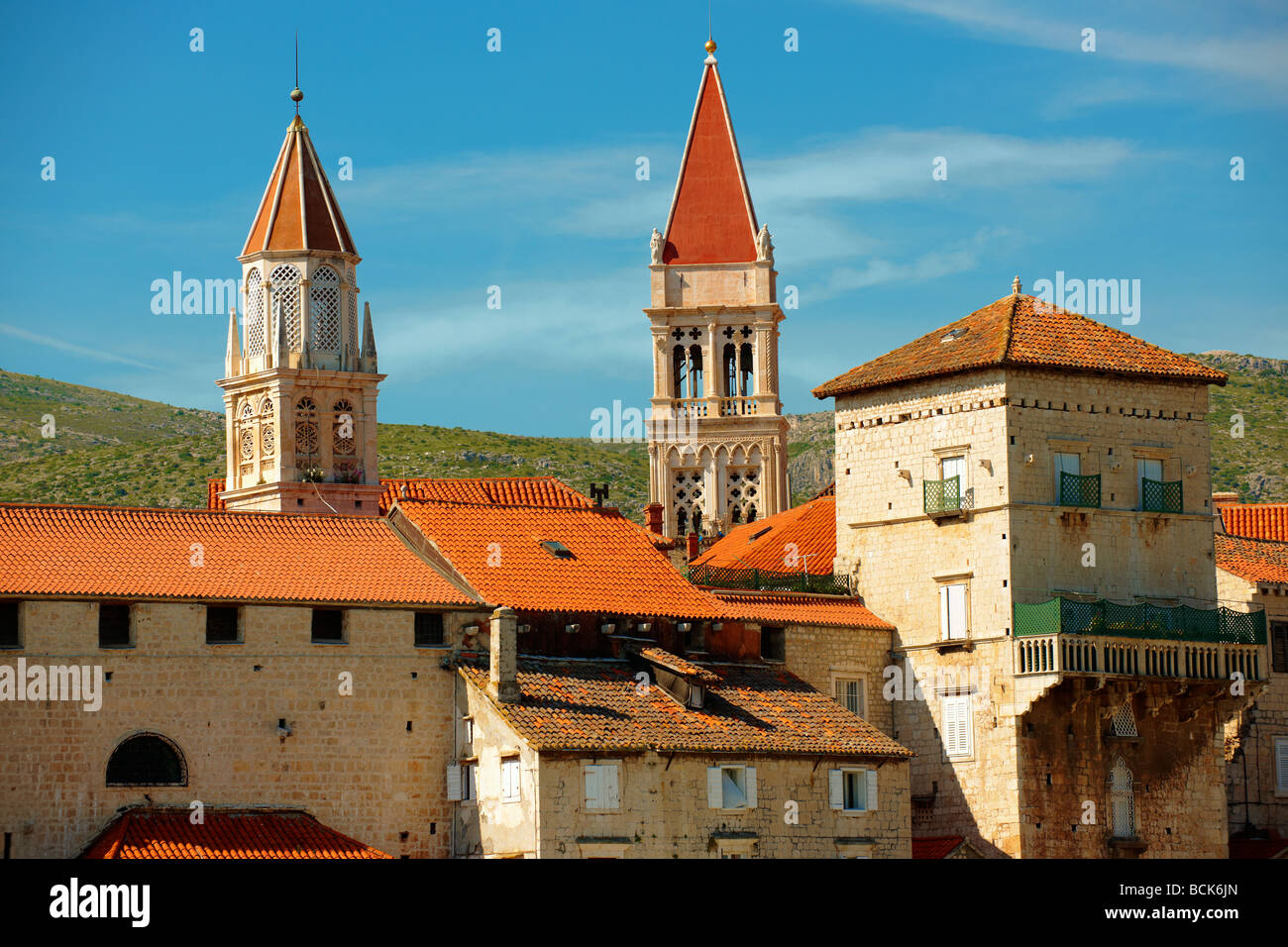 Harbour front - Trogir Croatia Stock Photo