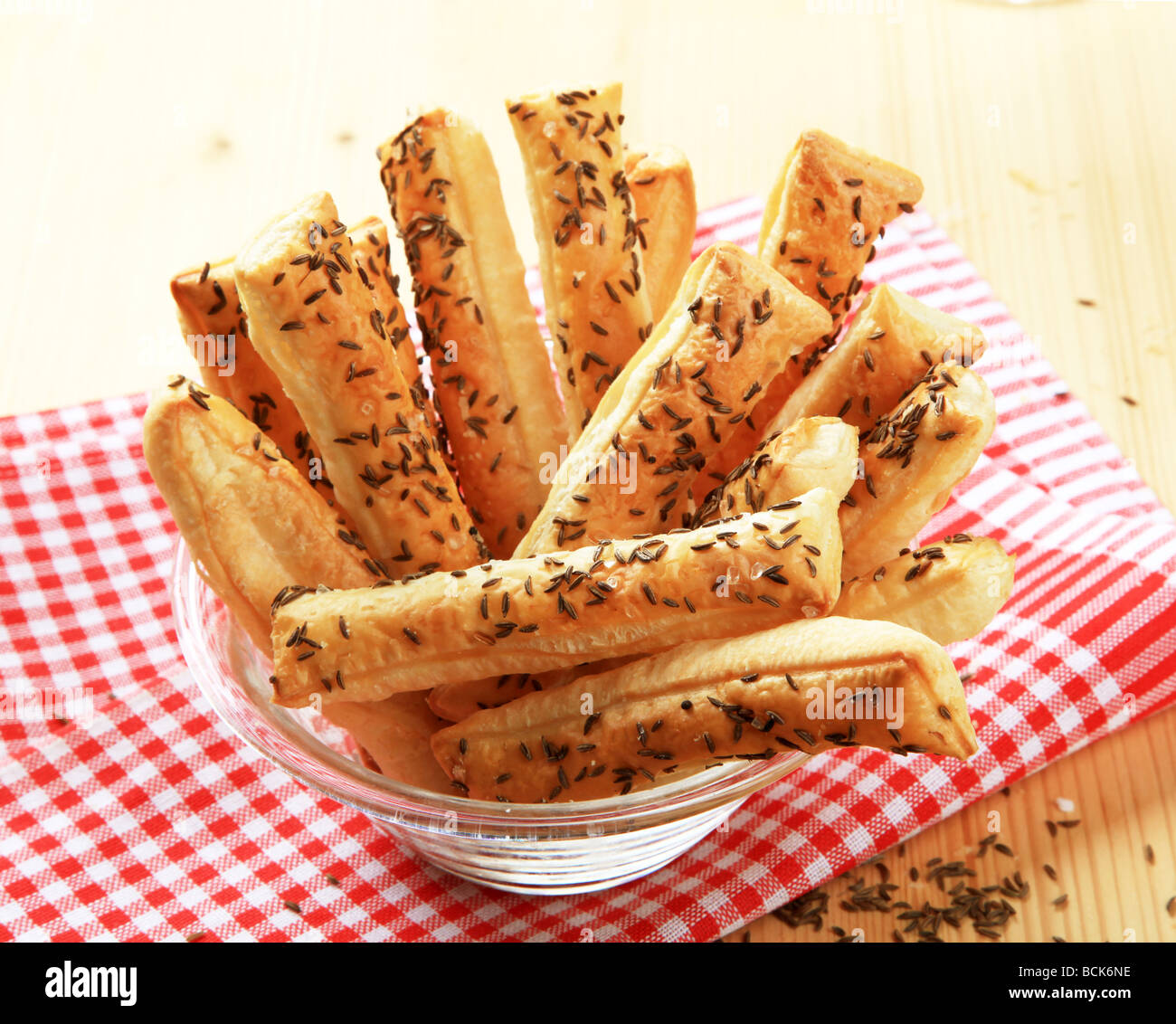 Savory caraway snacks Stock Photo Alamy