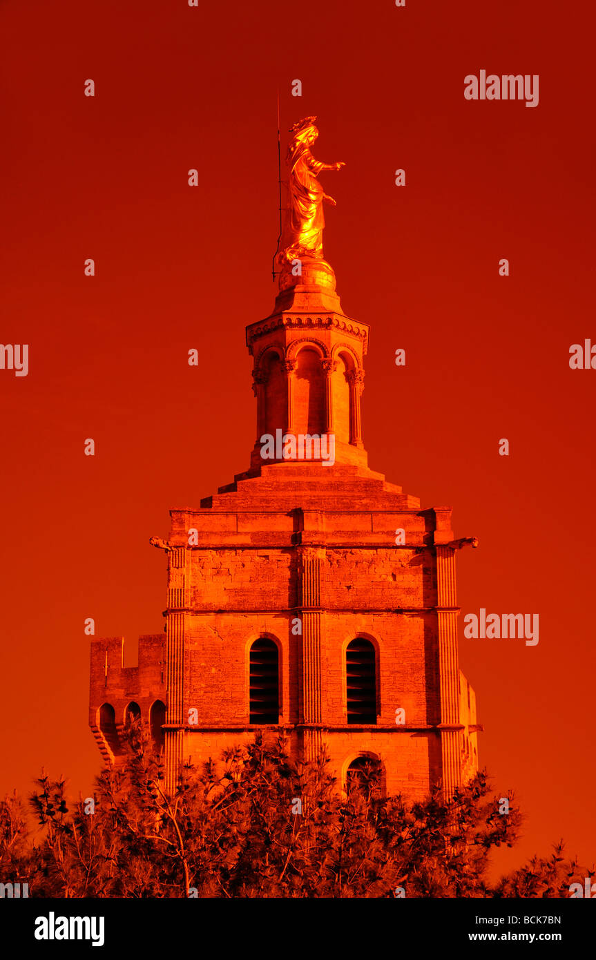 Statue of Mary in Avignon, France Stock Photo