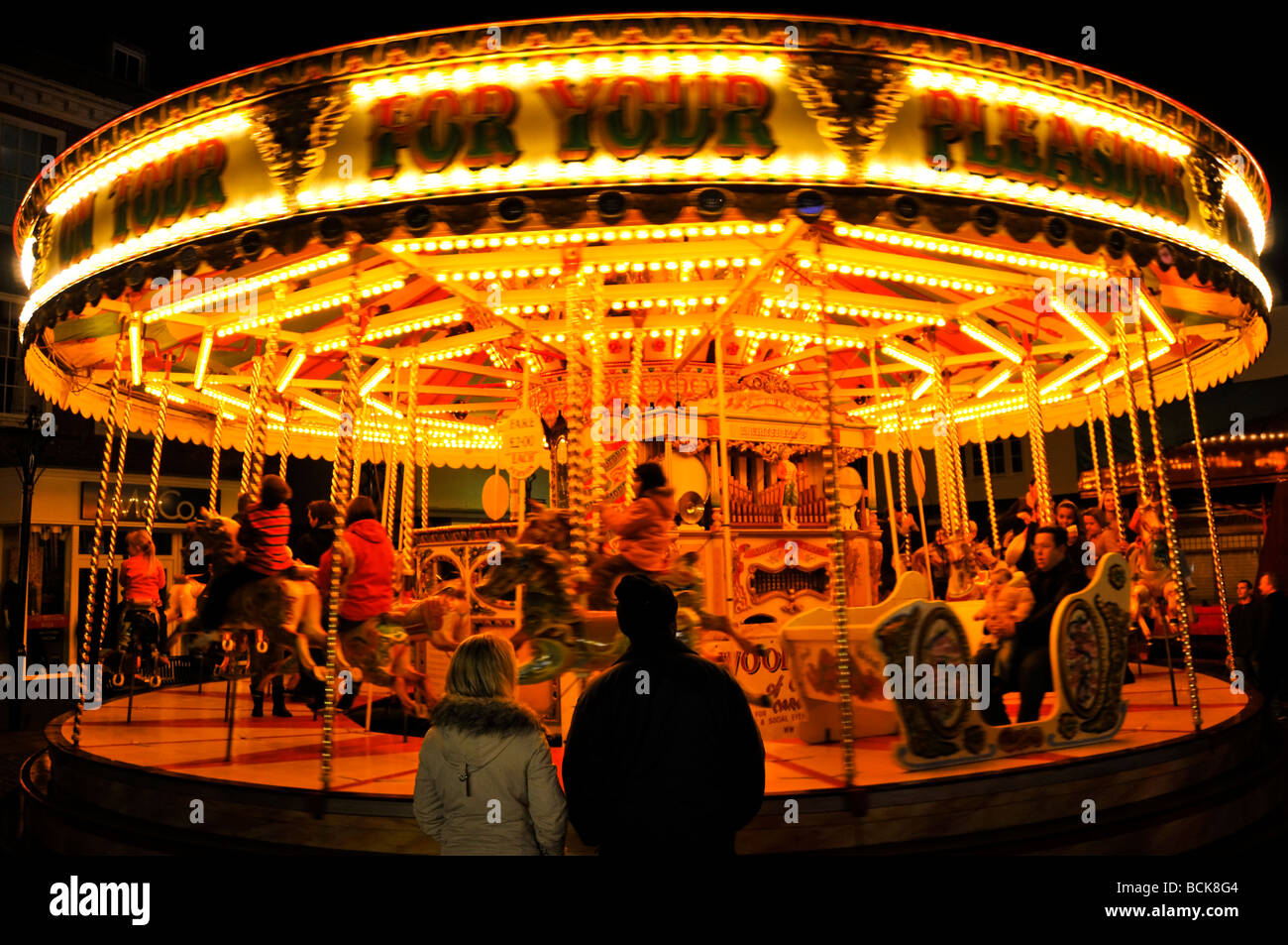 Roundabout ride fairground abingdon fair hires stock photography and
