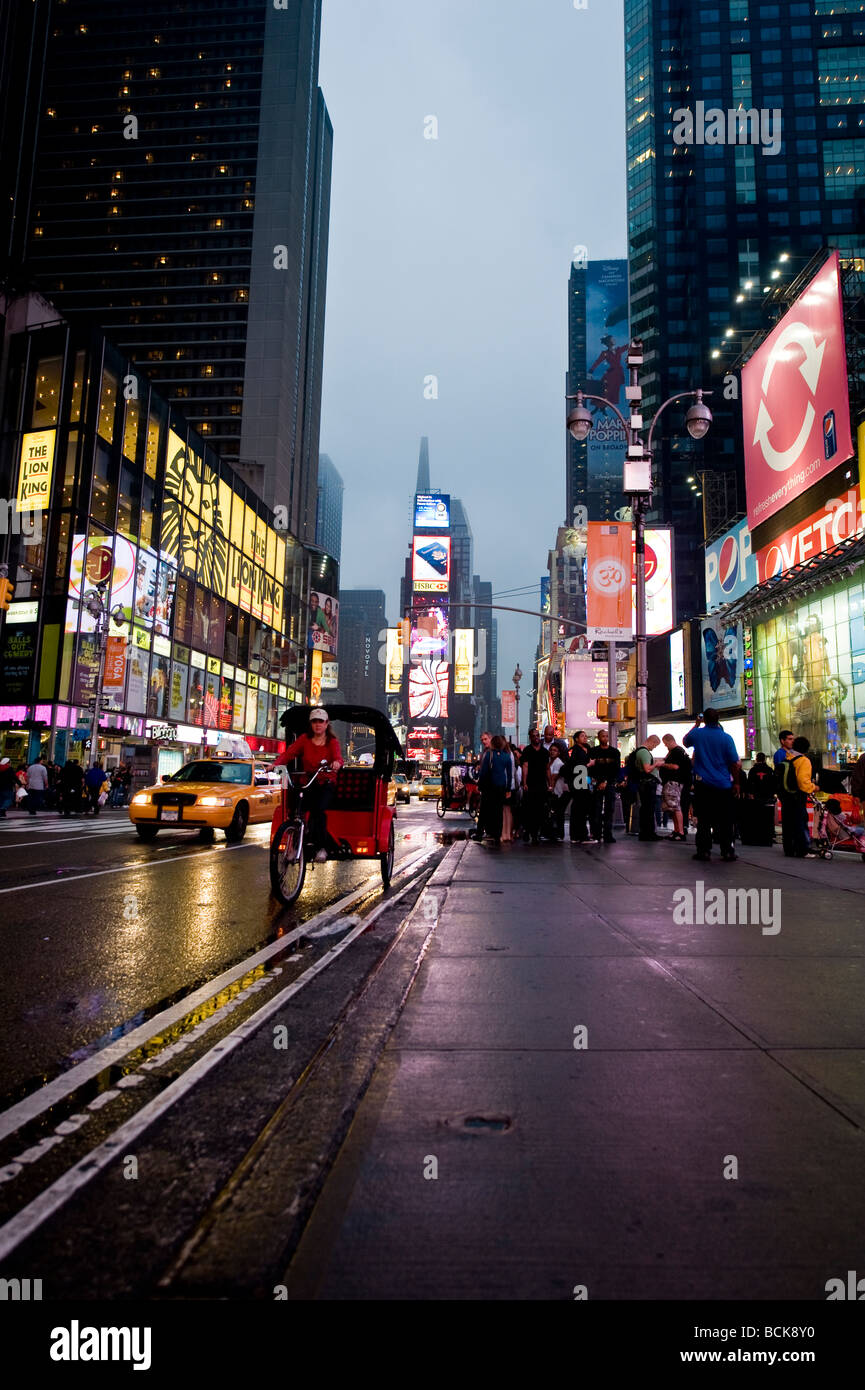 Times Square at Night Stock Photo