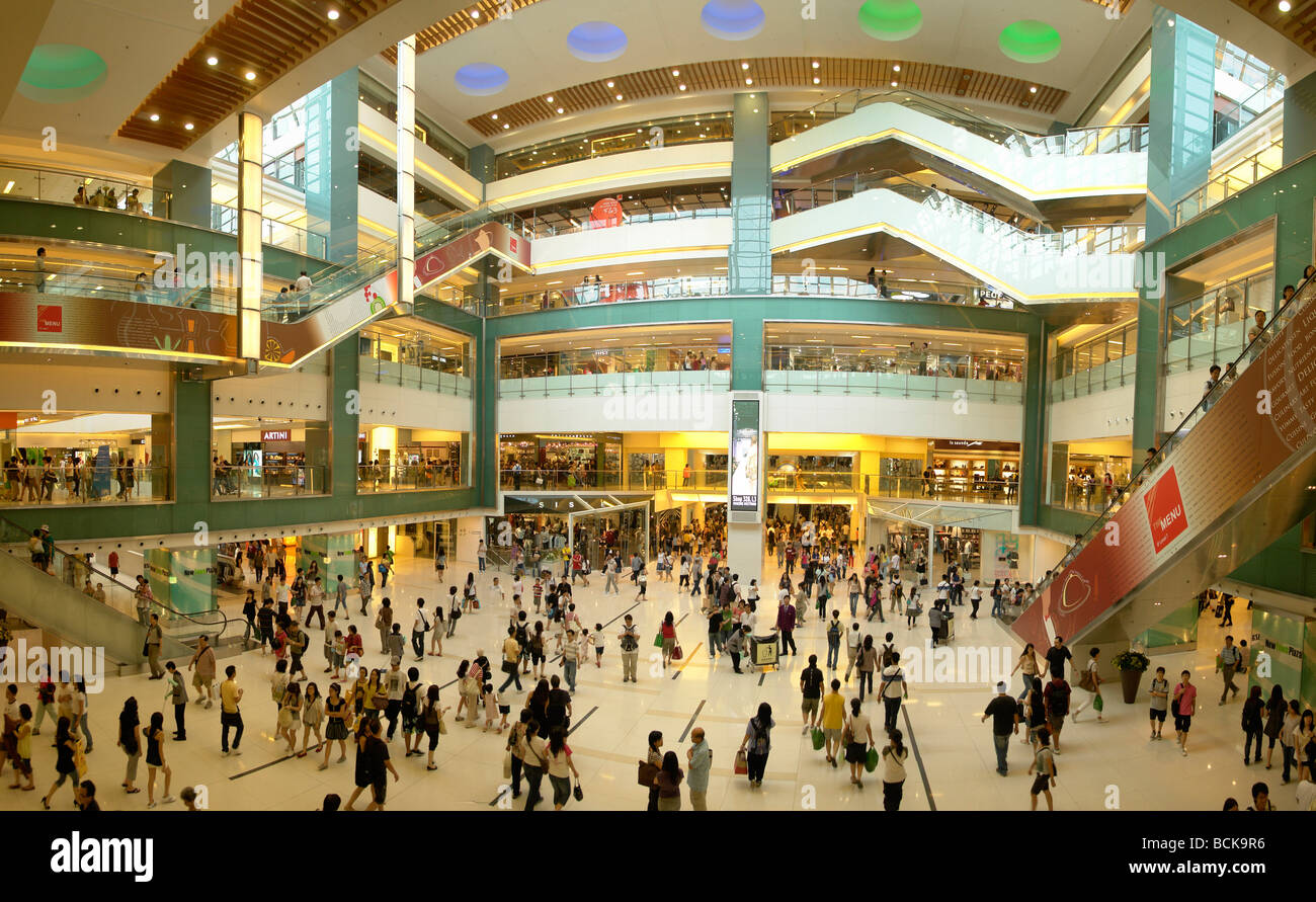 China Hong Kong New Town Plaza shopping center Stock Photo Alamy