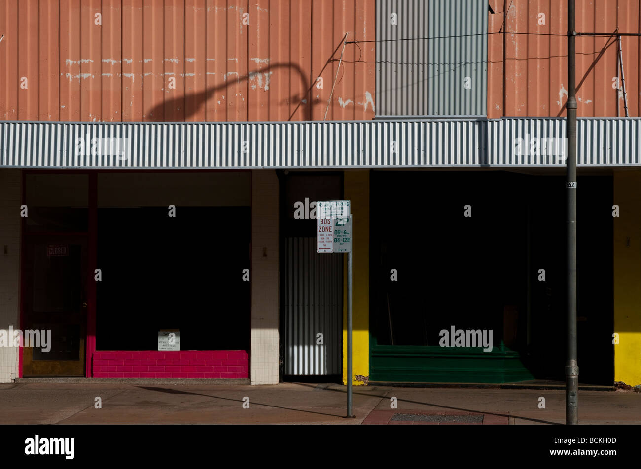 Empty shops Broken Hill Australia Stock Photo Alamy