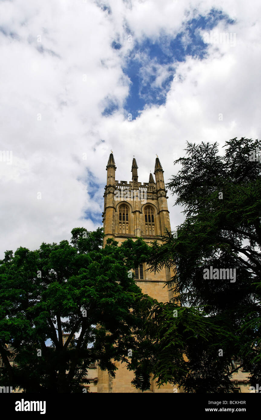 Magdalen tower, High Street, Oxford Stock Photo