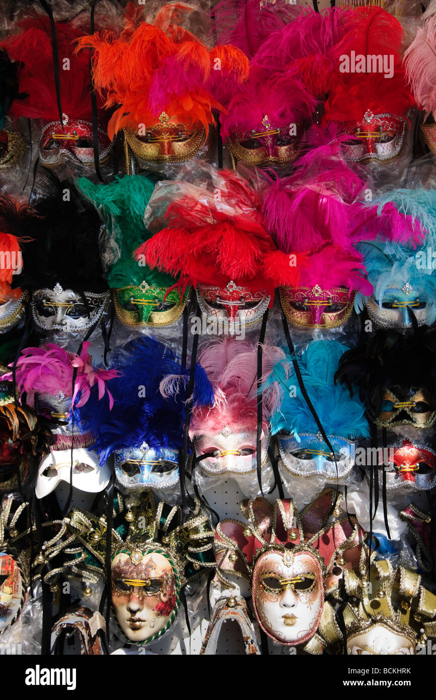 Venice - souvenir carnival masks Stock Photo