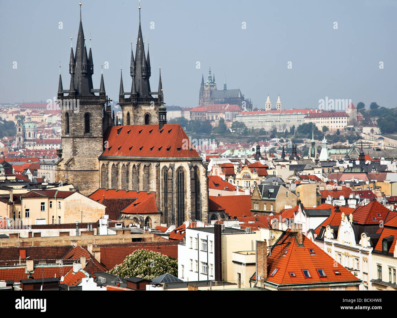 Prague castle hradcany powder tower hires stock photography and images
