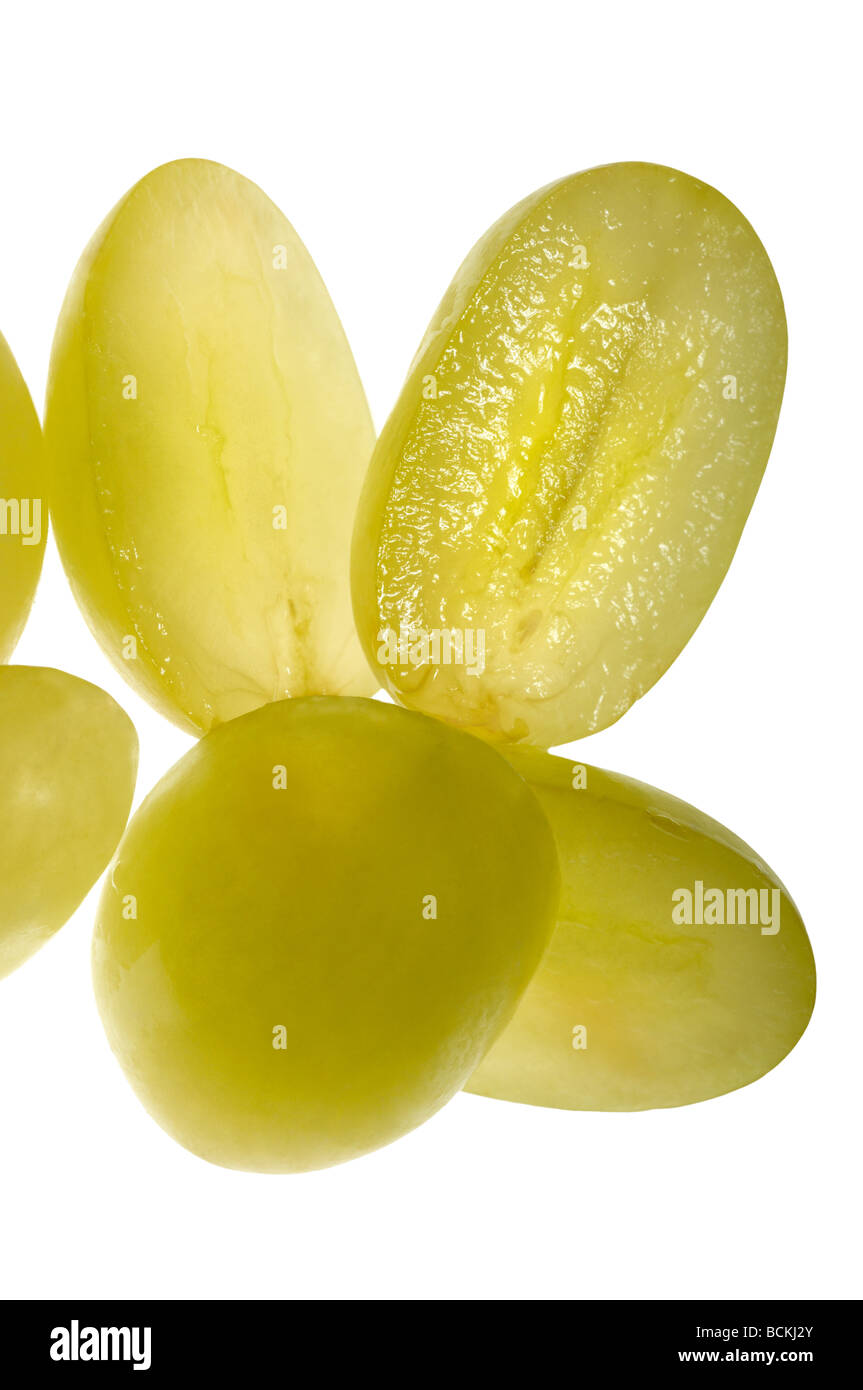 Grapes on white background Stock Photo