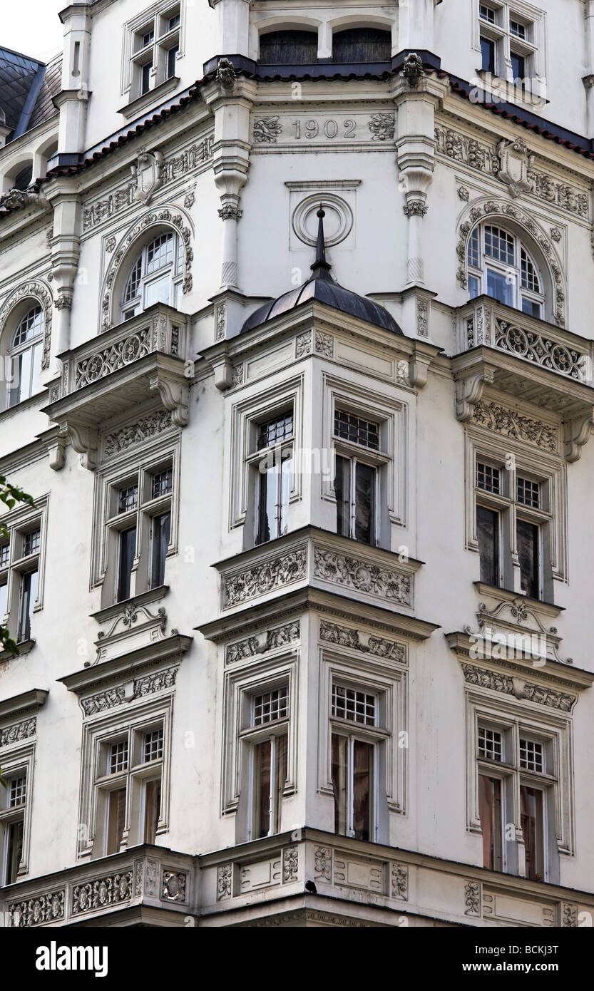 Beautifully renovated houses in Prague's Old Town Stock Photo - Alamy