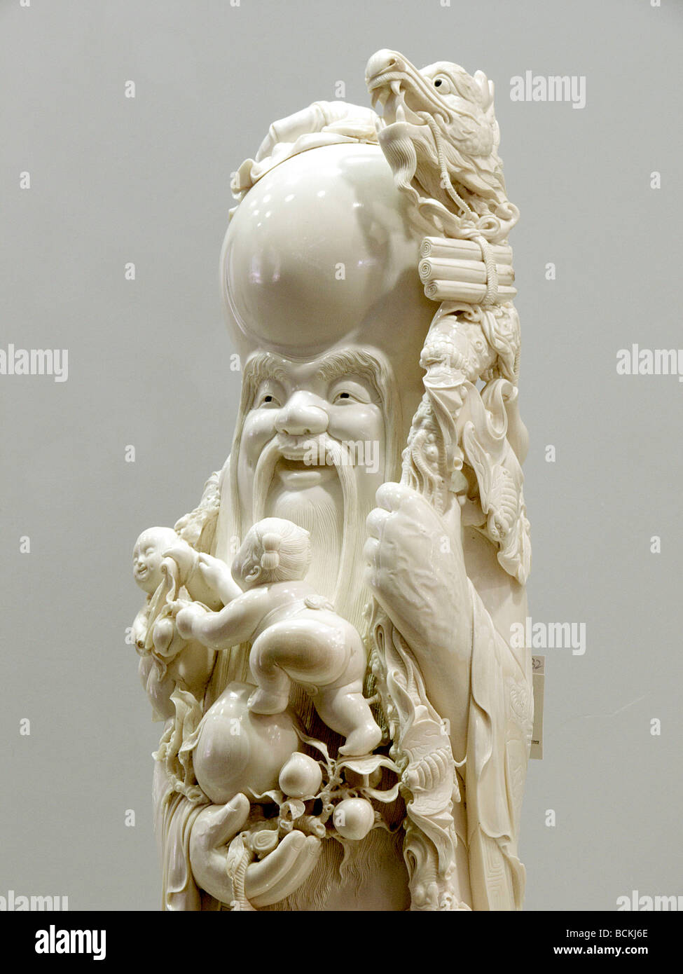 Chinese ivory art sculpture Stock Photo Alamy