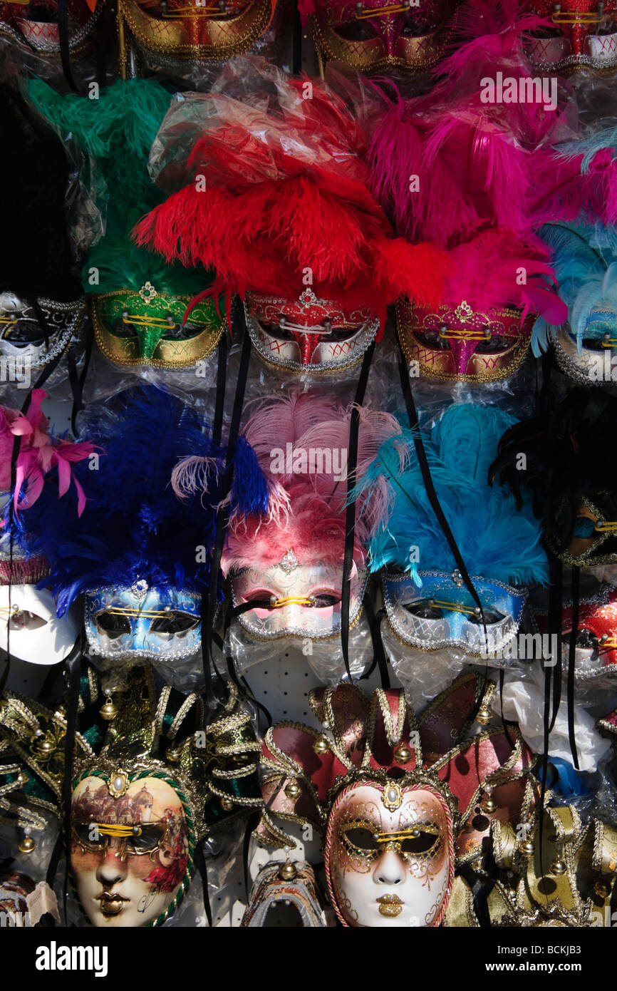 Venice - souvenir carnival masks Stock Photo