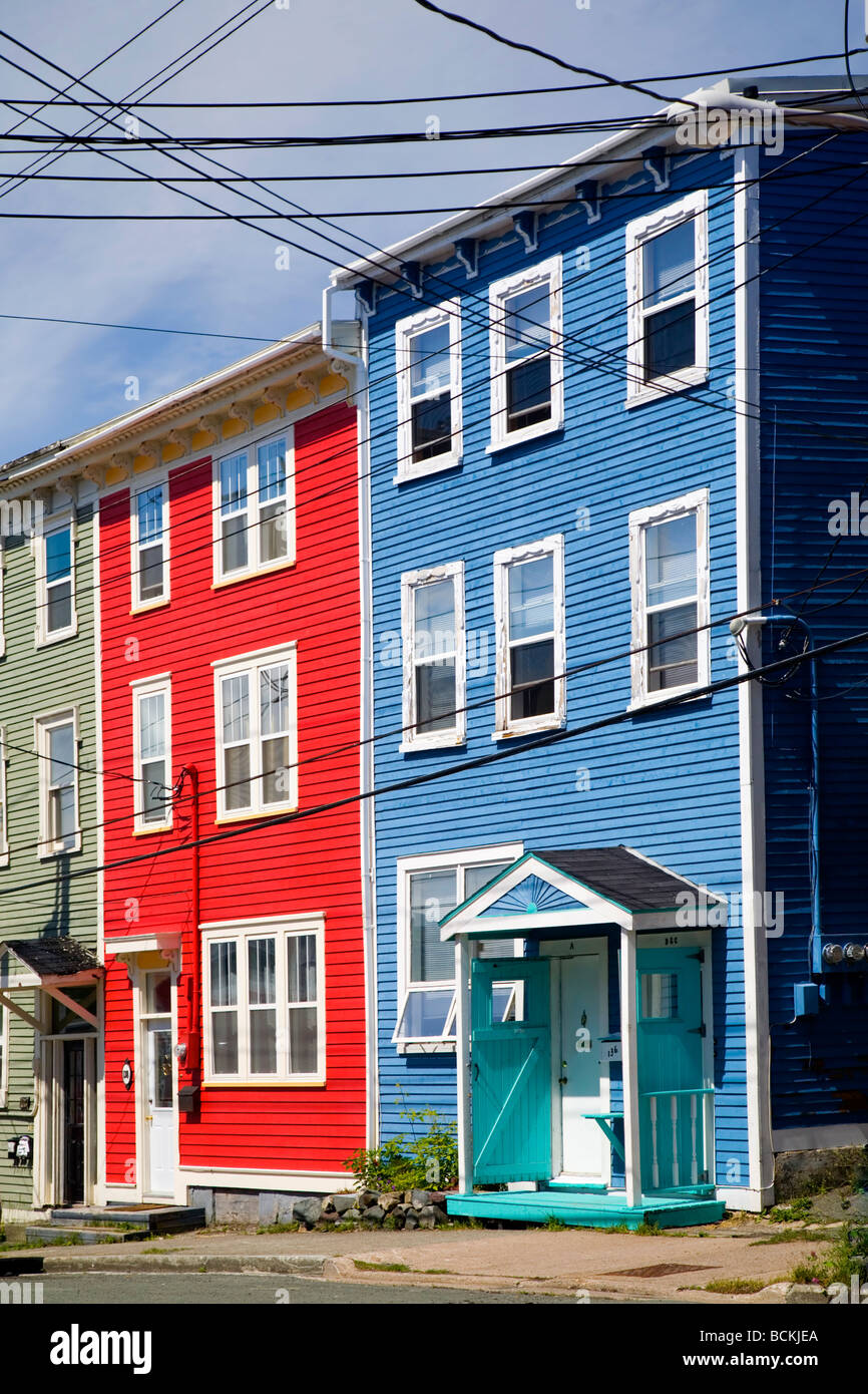 The unique architecture of the homes in downtown St. John's