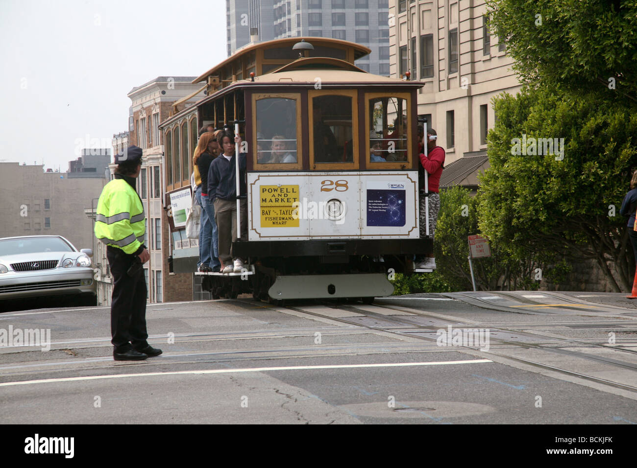 USA, San Francisco, Cable Car Stock Photo Alamy