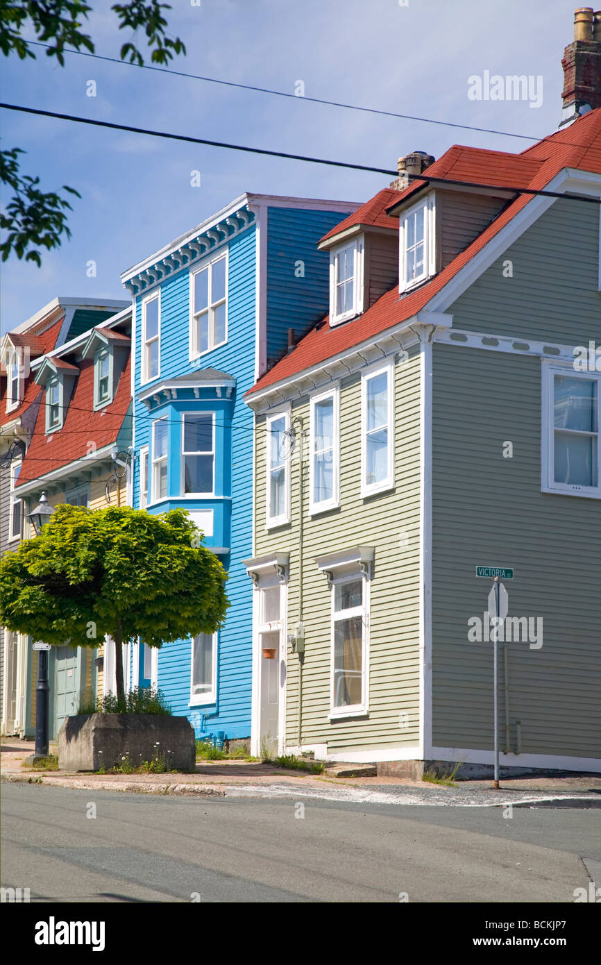 The unique architecture of the homes in downtown St. John's