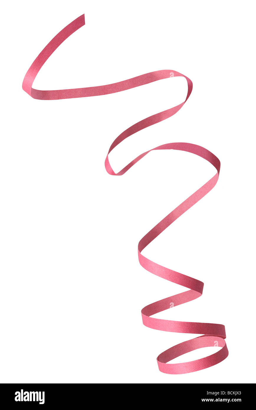 Party streamer photographed in the studio, with clipping path Stock Photo Alamy