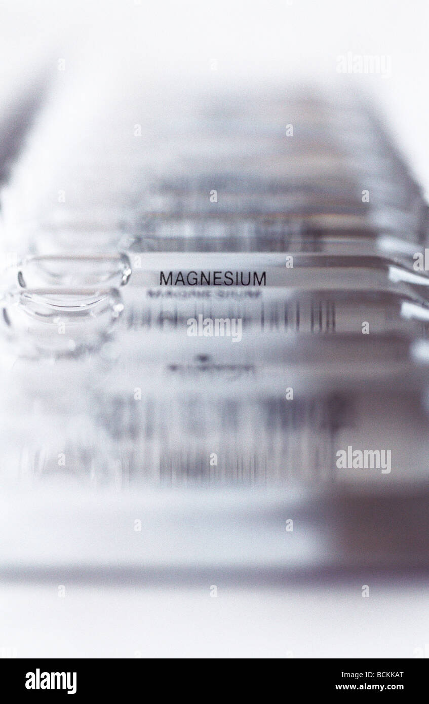 Vials of magnesium Stock Photo Alamy