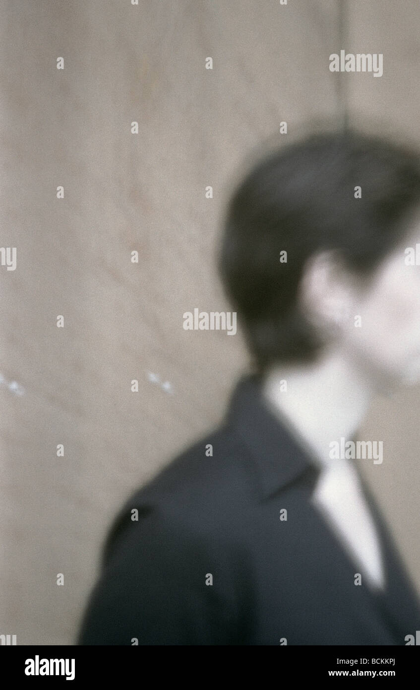 Woman, partial view, blurred Stock Photo