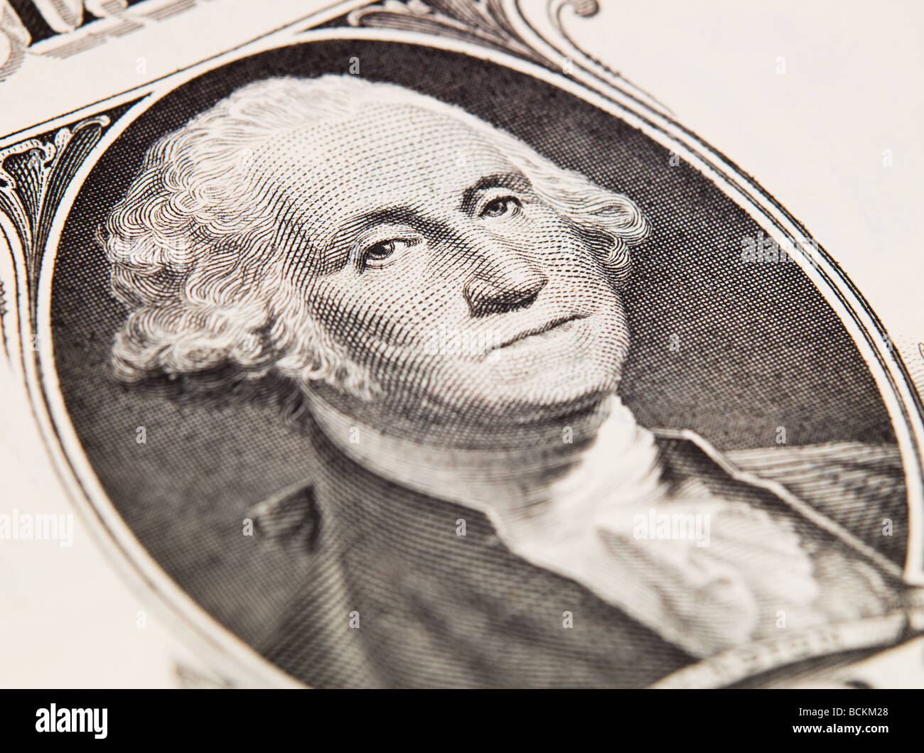 George washington on dollar bill Stock Photo - Alamy