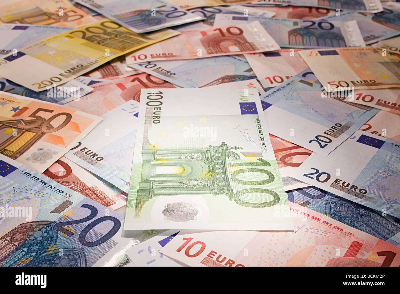 Euro banknotes Stock Photo