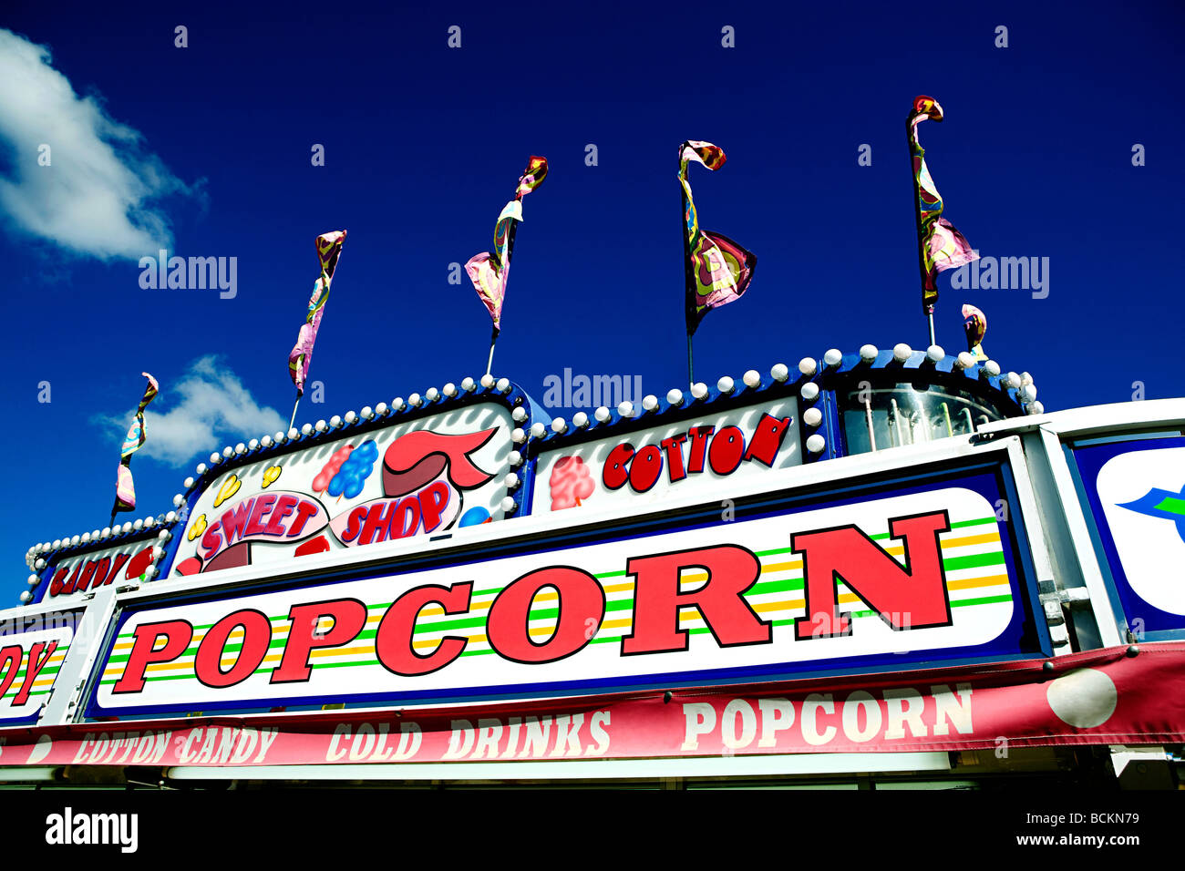 Popcorn sign Stock Photo Alamy