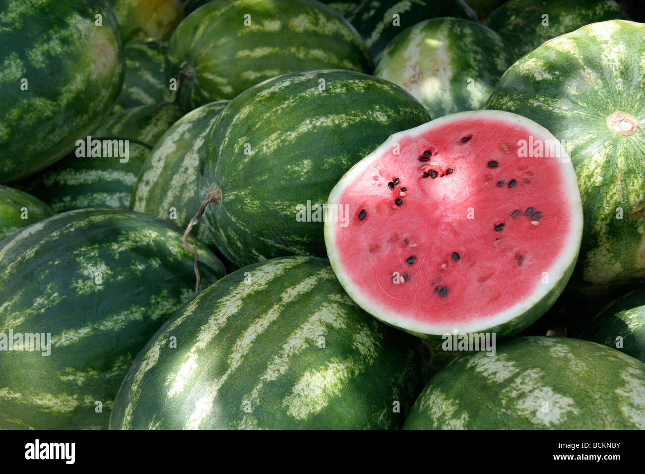 Melon melons display hi-res stock photography and images - Alamy