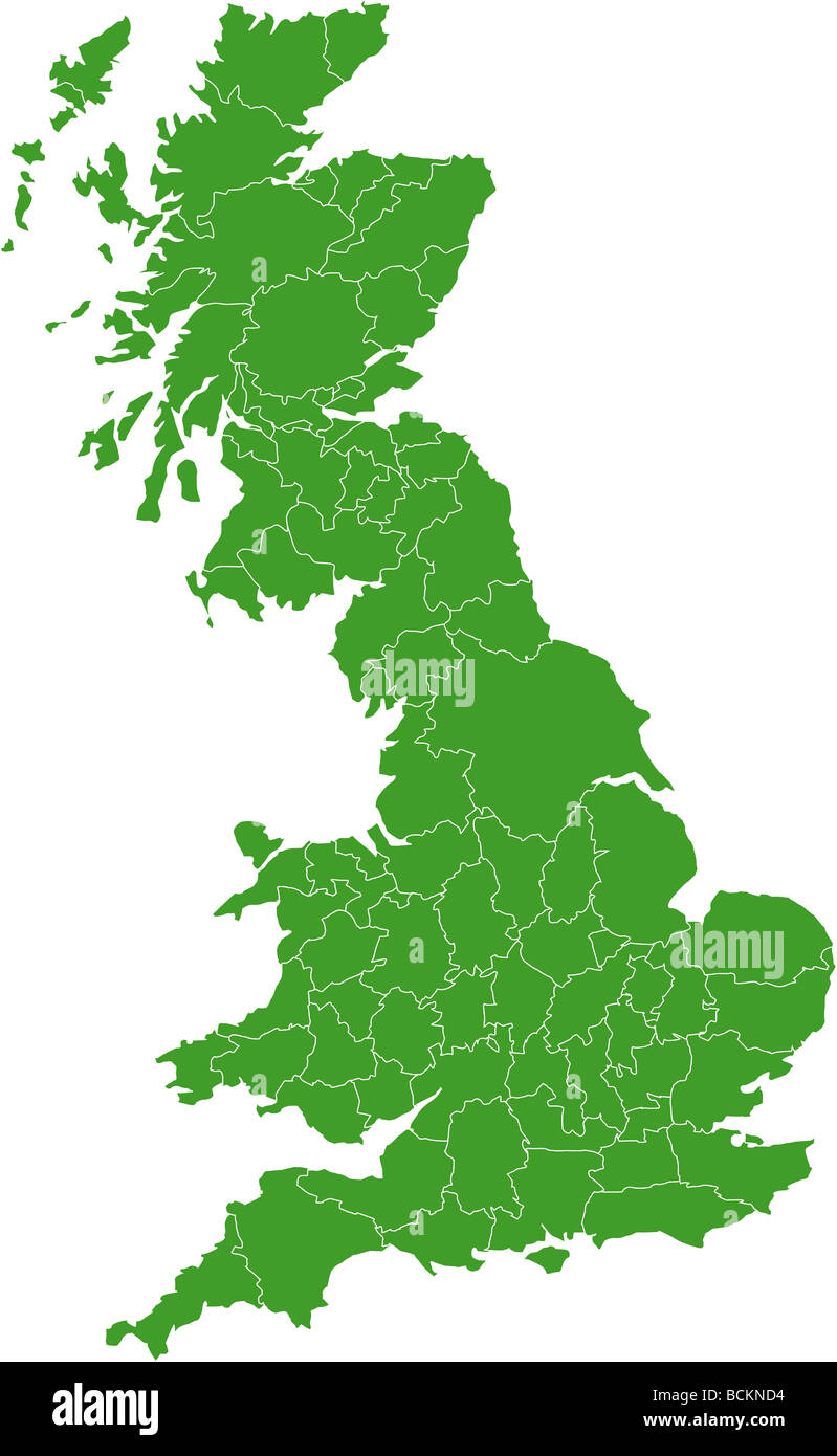 There is a map of Great Britain country Stock Photo - Alamy