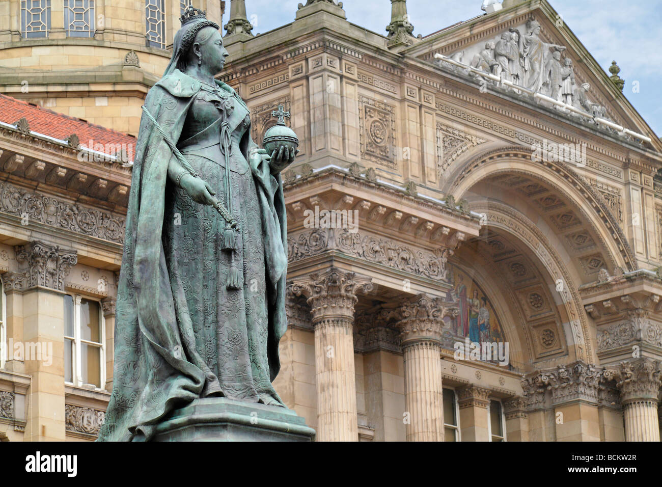 Statue of Victoria in front of the Council House, Birmingham 2 Stock Photo