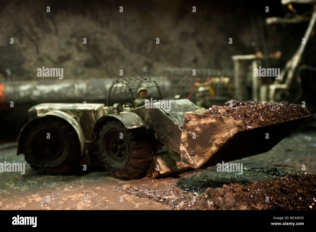 Mining model in White's Mineral Art and Mining Museum, Broken Hill, NSW ...