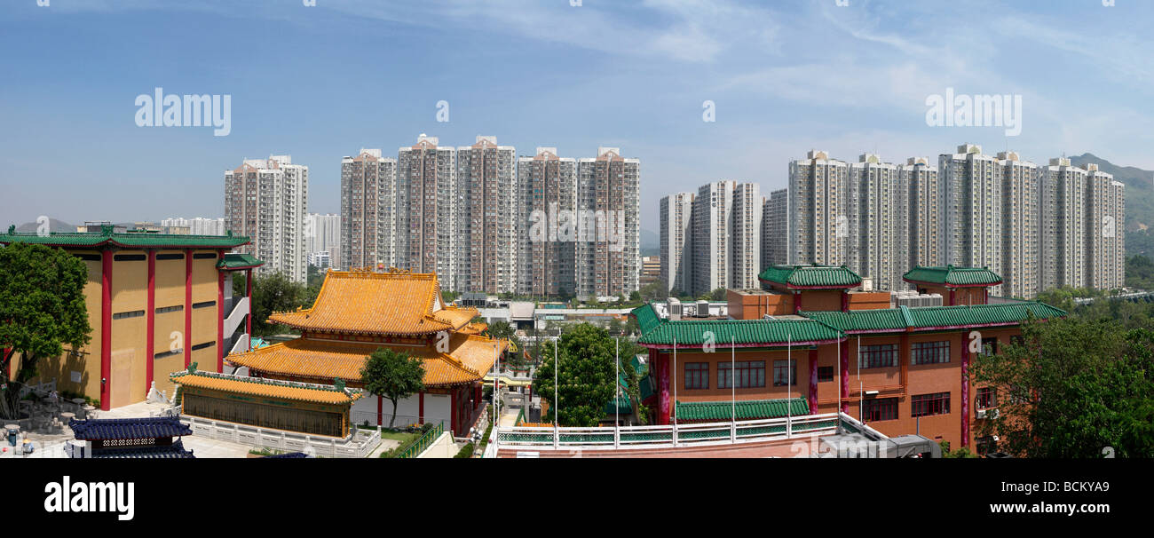 China Hong Kong Fanling Fung Ying Seen Koon temple, a Taoist temple Stock Photo