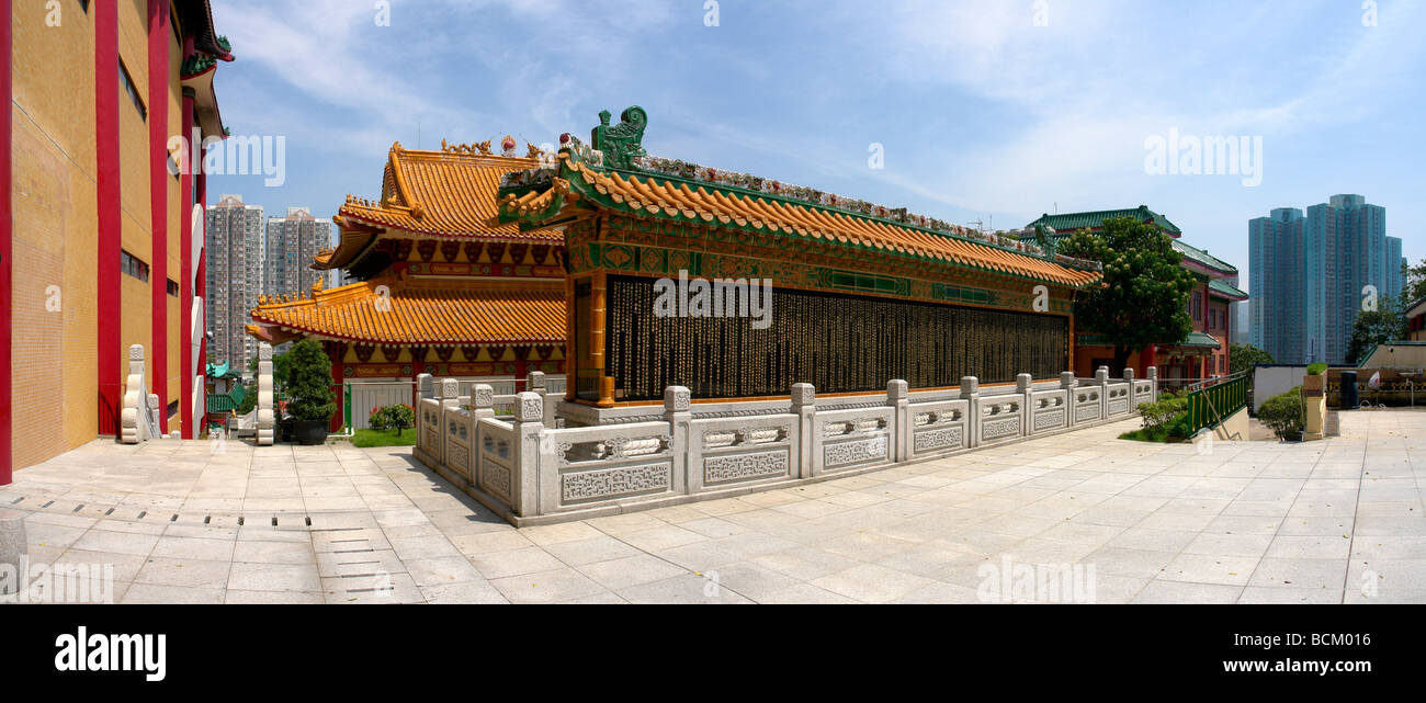 China Hong Kong Fanling Fung Ying Seen Koon temple, a Taoist temple Stock Photo