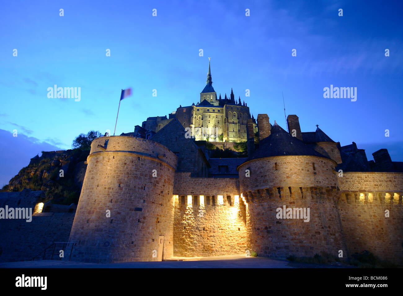 night at Le Mont stmichel, st, Mont Saint Michel, France, Normandy