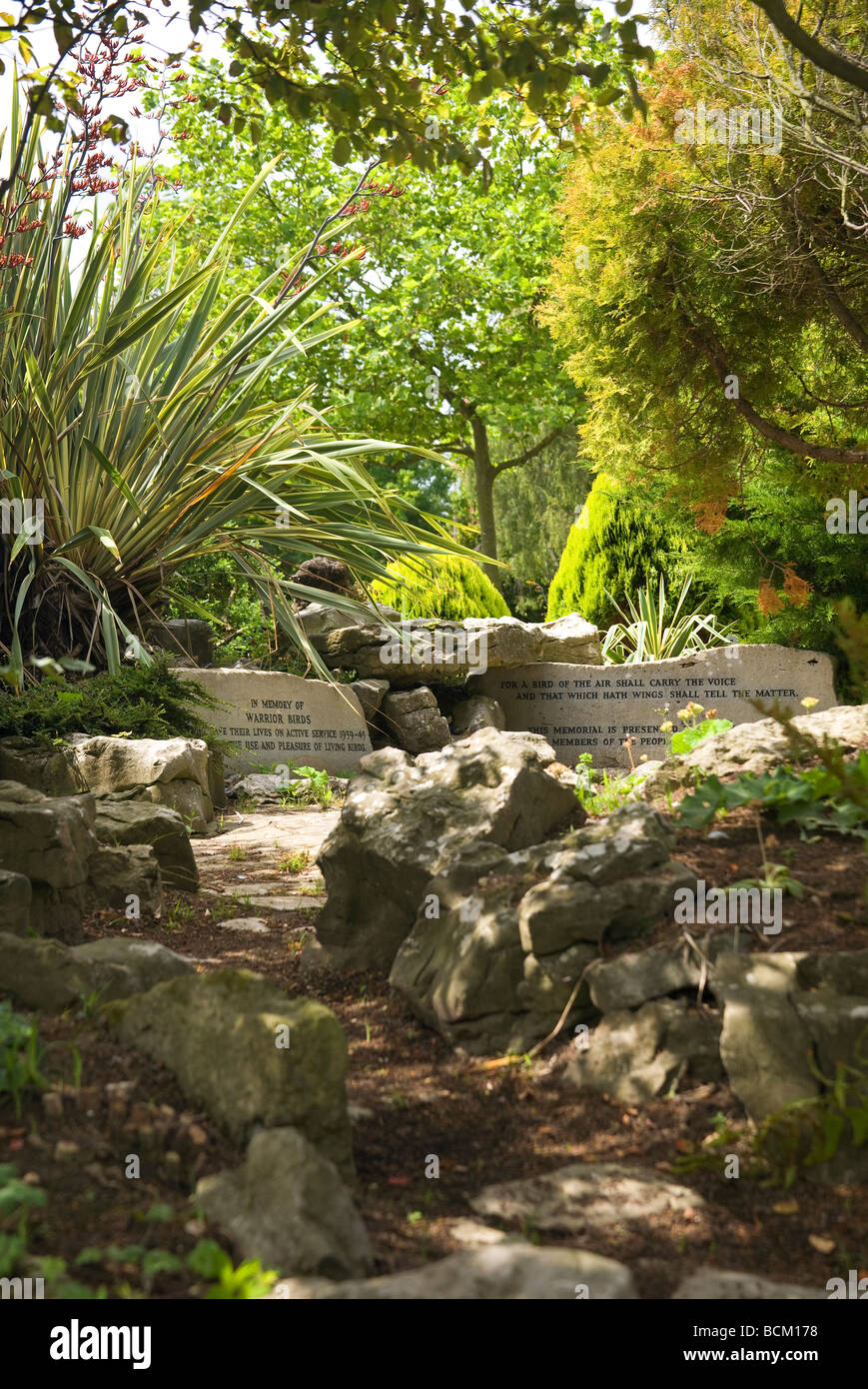 War memorial to Birds who carried messages etc in the second World War, Worthing, West Sussex