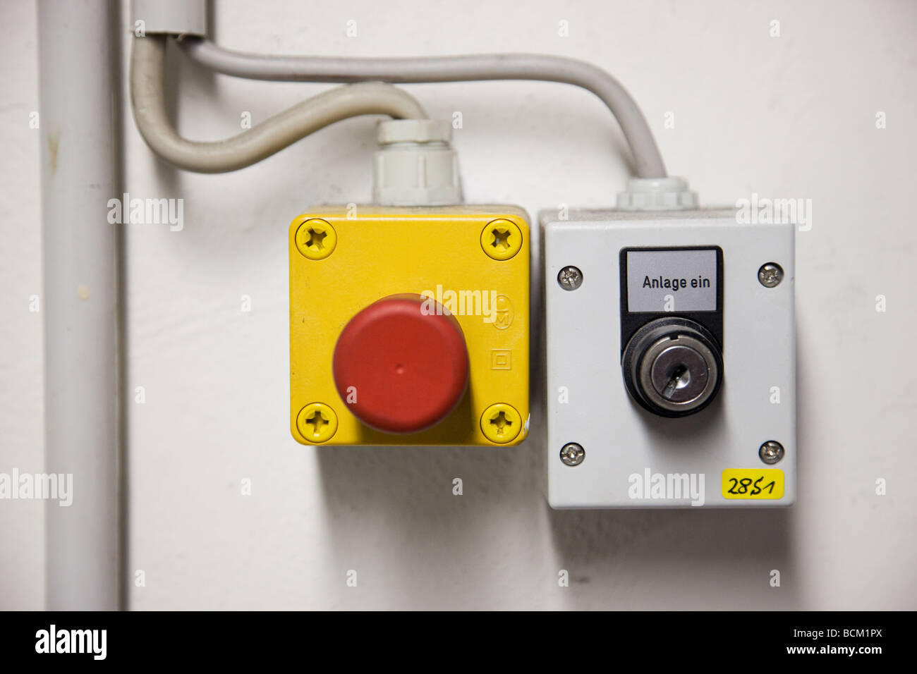 emergency switch Stock Photo