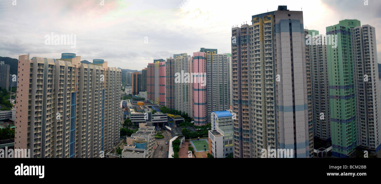 China Hong Kong Housing estate in Kowloon Ma On Shan Stock Photo Alamy