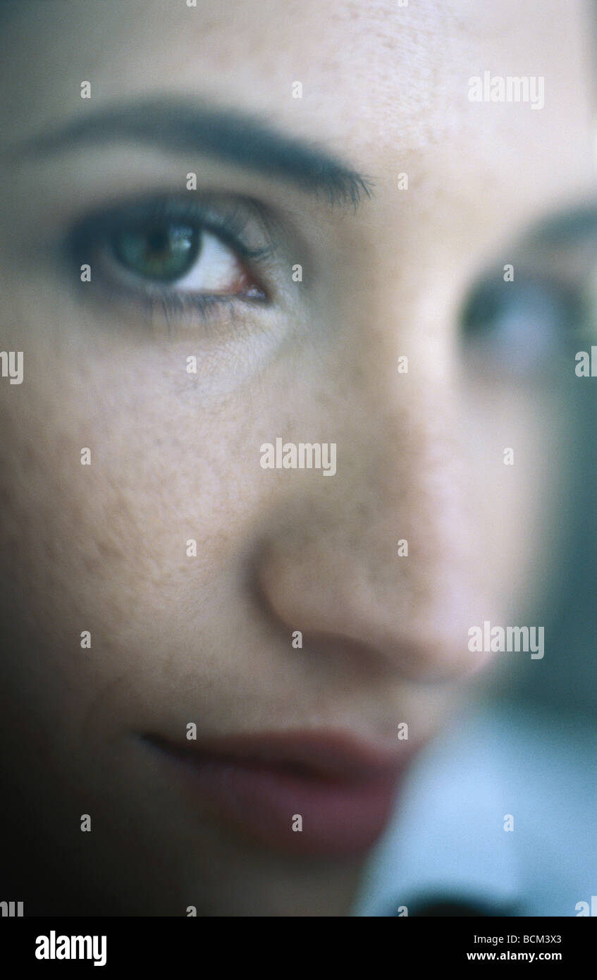 Young woman's face Stock Photo