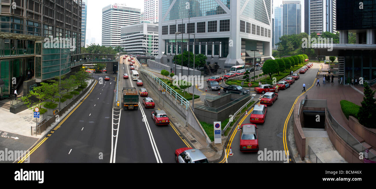 China Hong Kong island central district bank and financial area Stock Photo