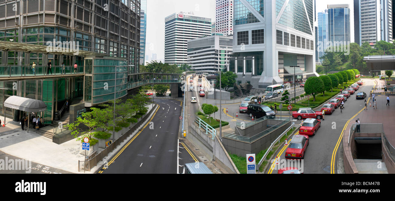 China Hong Kong island central district bank and financial area Stock Photo