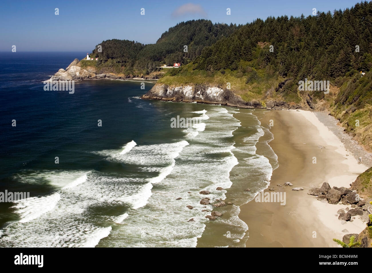 Heceta Head Lighthouse - near Florence, Oregon USA Stock Photo