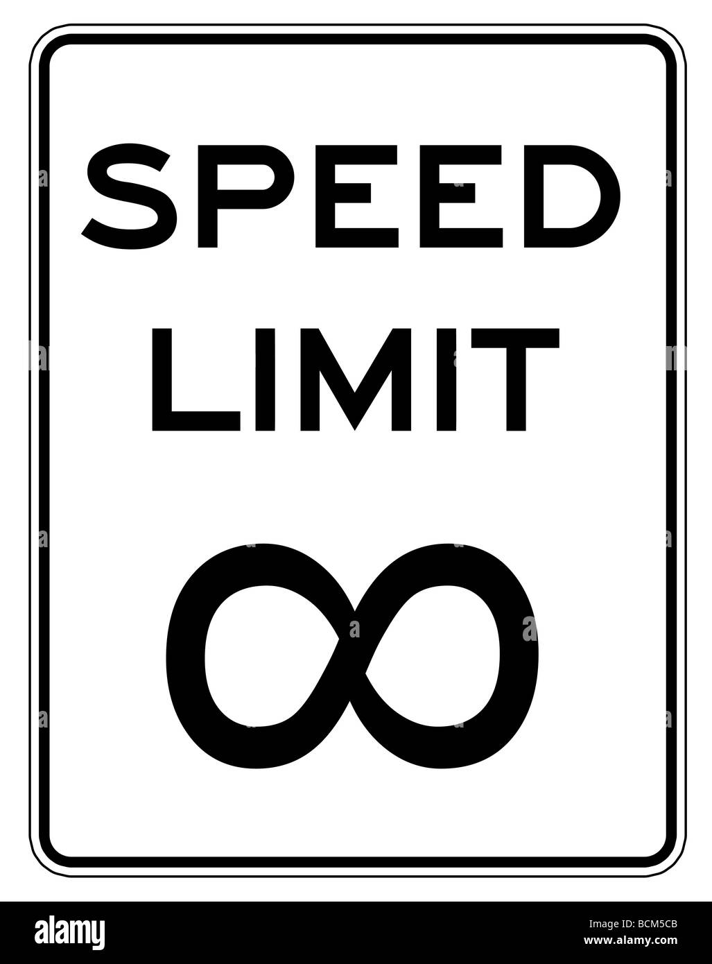 no speed limit Stock Photo Alamy