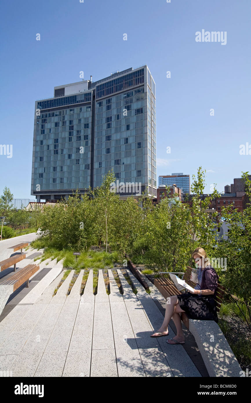 The High LIne Park, Chelsea, Manhattan, New York Stock Photo Alamy