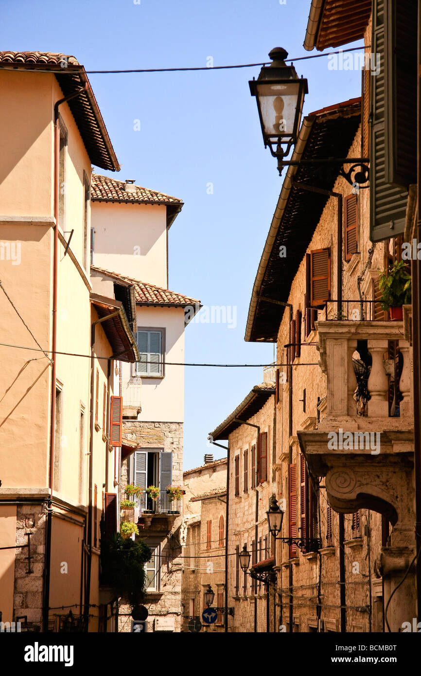 Italian Street Via Stock Photo Alamy