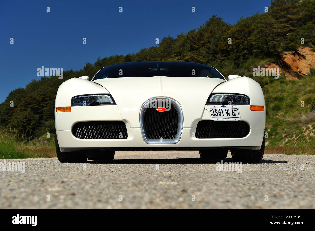 The Awesome Bugatti Veyron Grand sport 16.4 Supercar Stock Photo