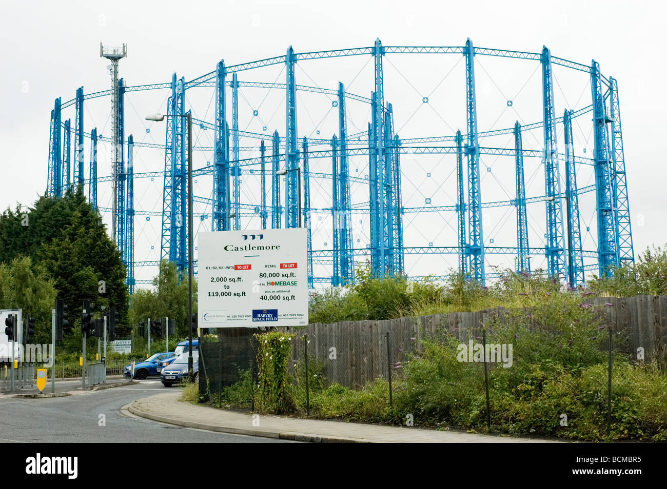 Gas Holders at Bell Green, Sydenham, South London Stock Photo Alamy