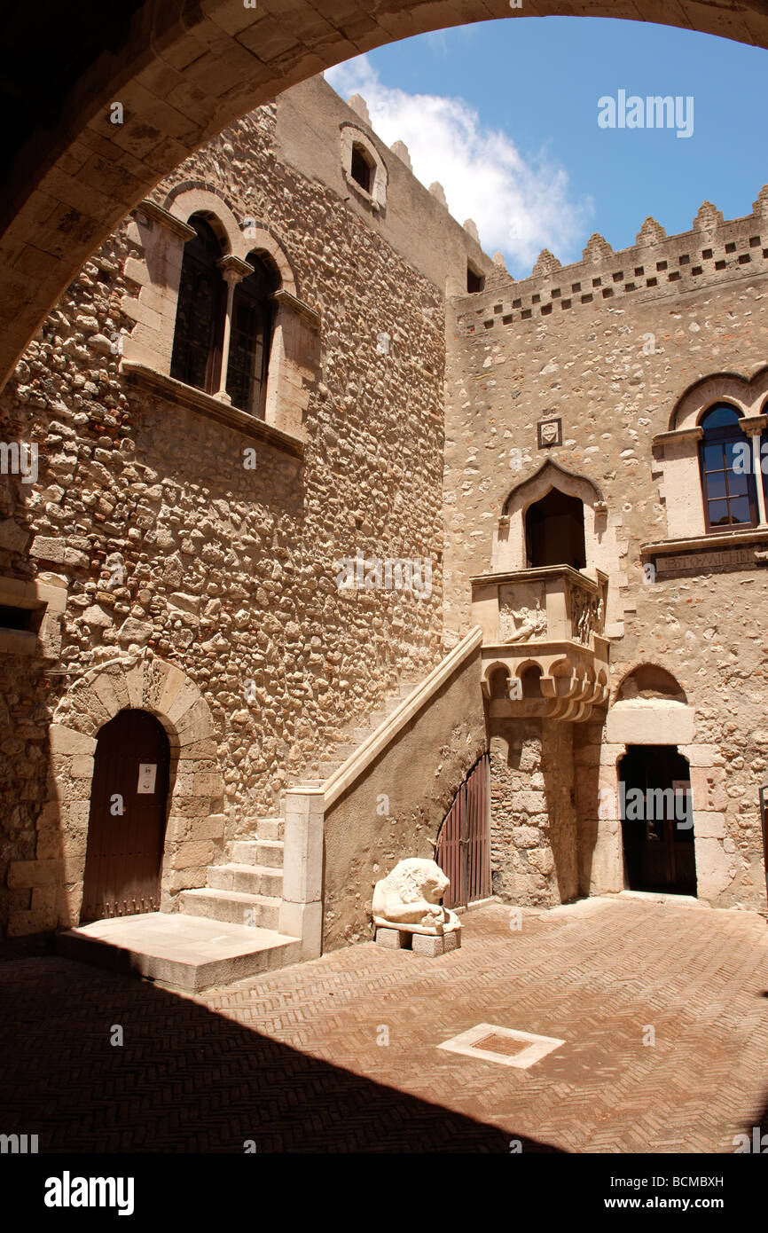 Badia Vecchia -Taormina, Sicily Stock Photo