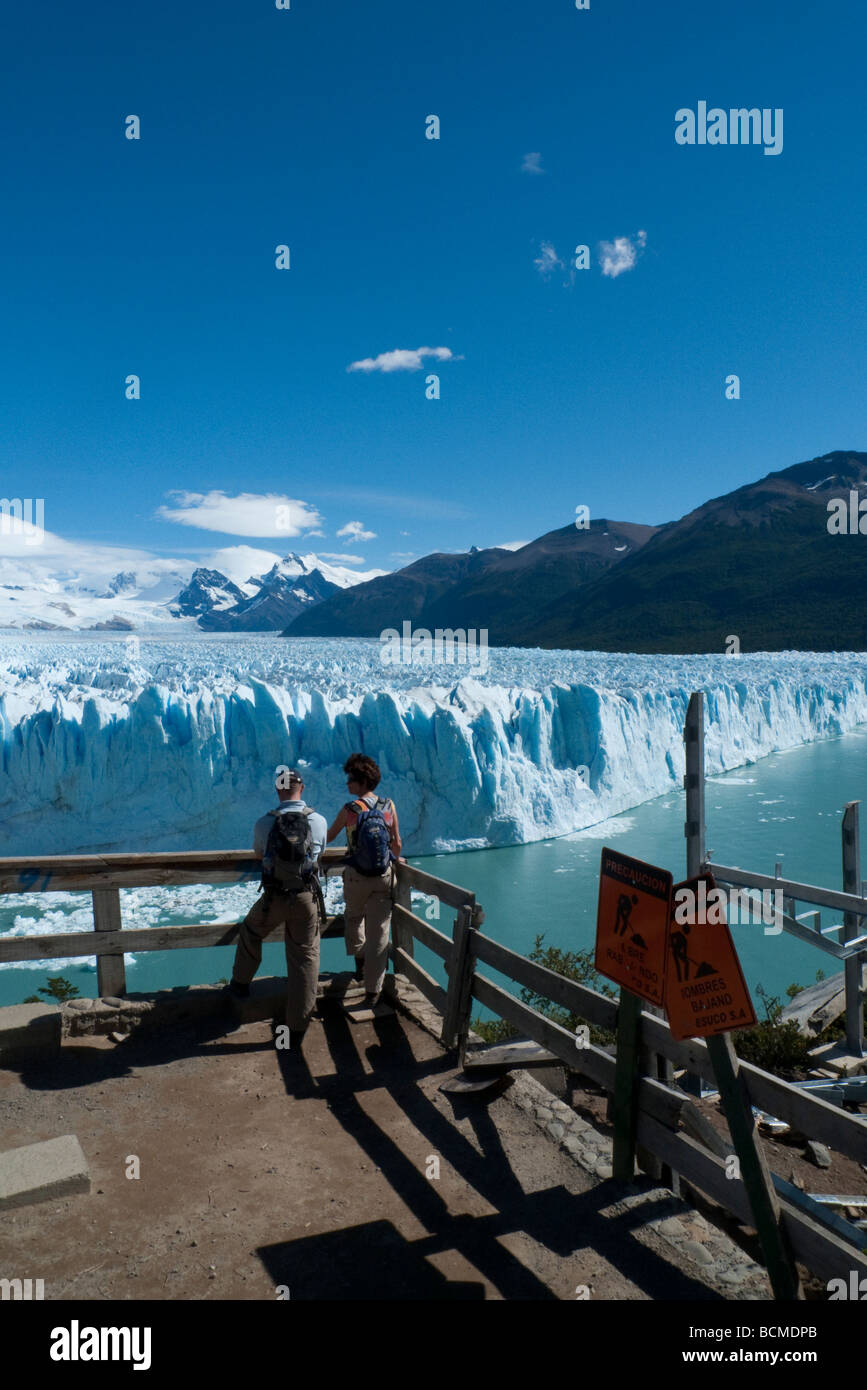 A photograph of the Perito Moreno Glacier, Patagonia, Argentina Stock Photo